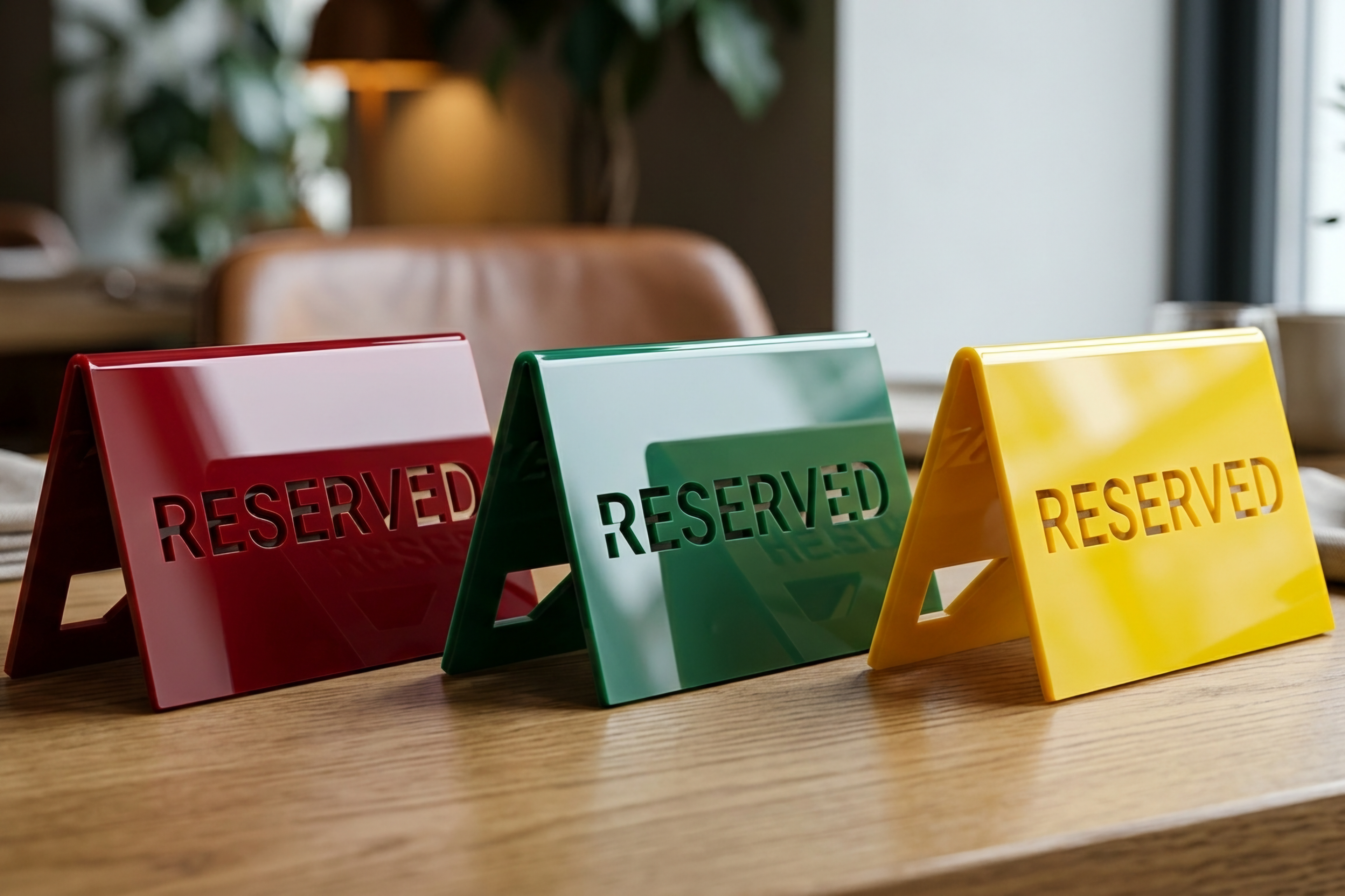 استند رومیزی رزرو، RESERVED