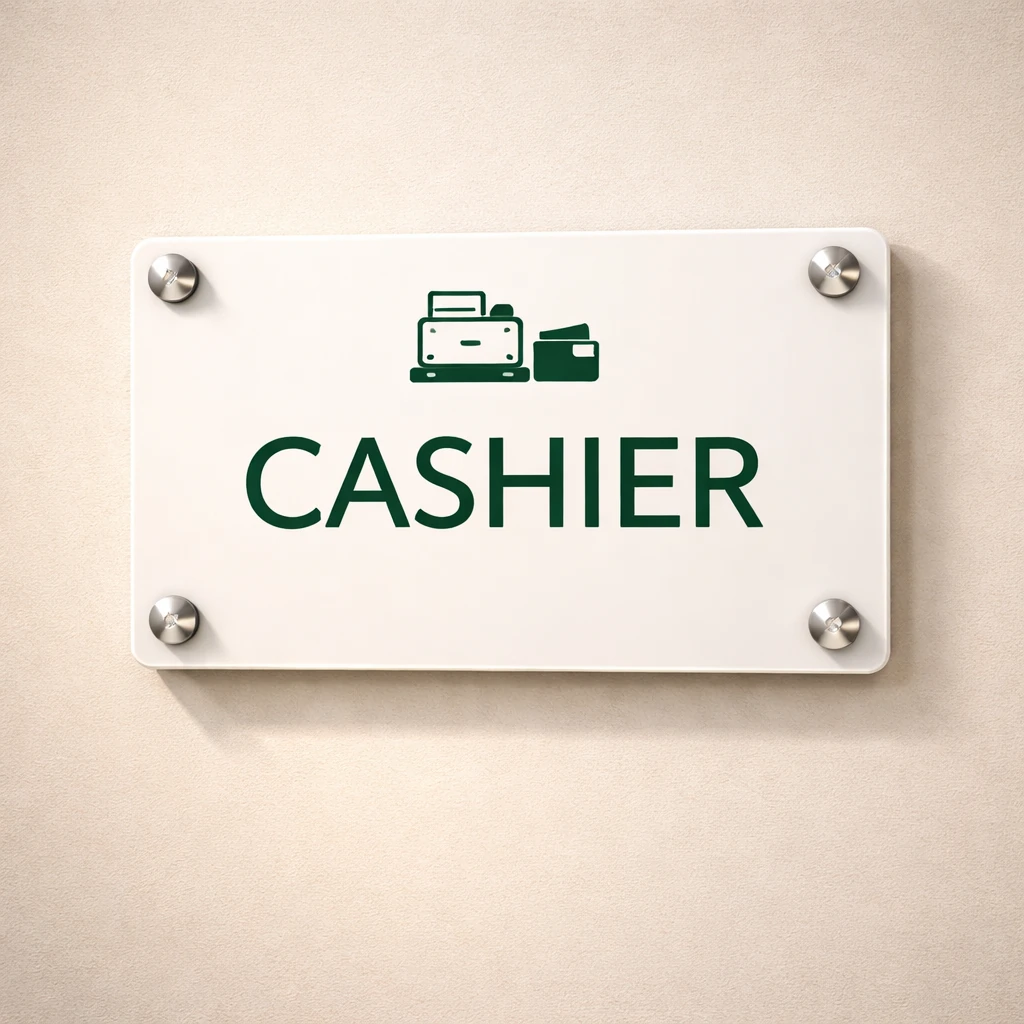 تابلو CASHIER - صندوق