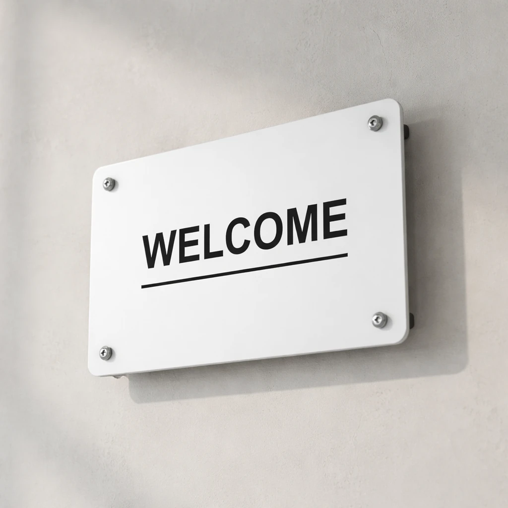 تابلو WELCOME - ولکام