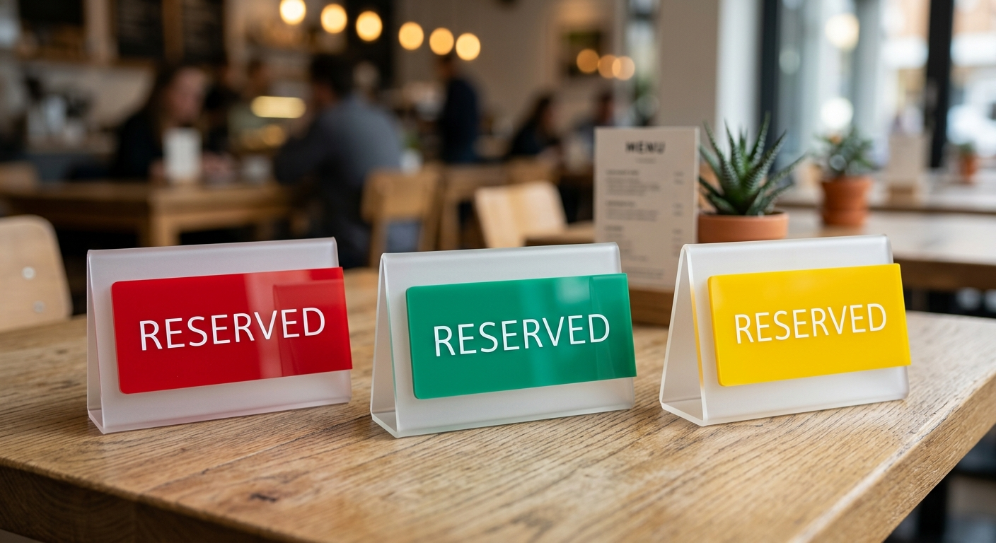 استند رومیزی رزرو، RESERVED