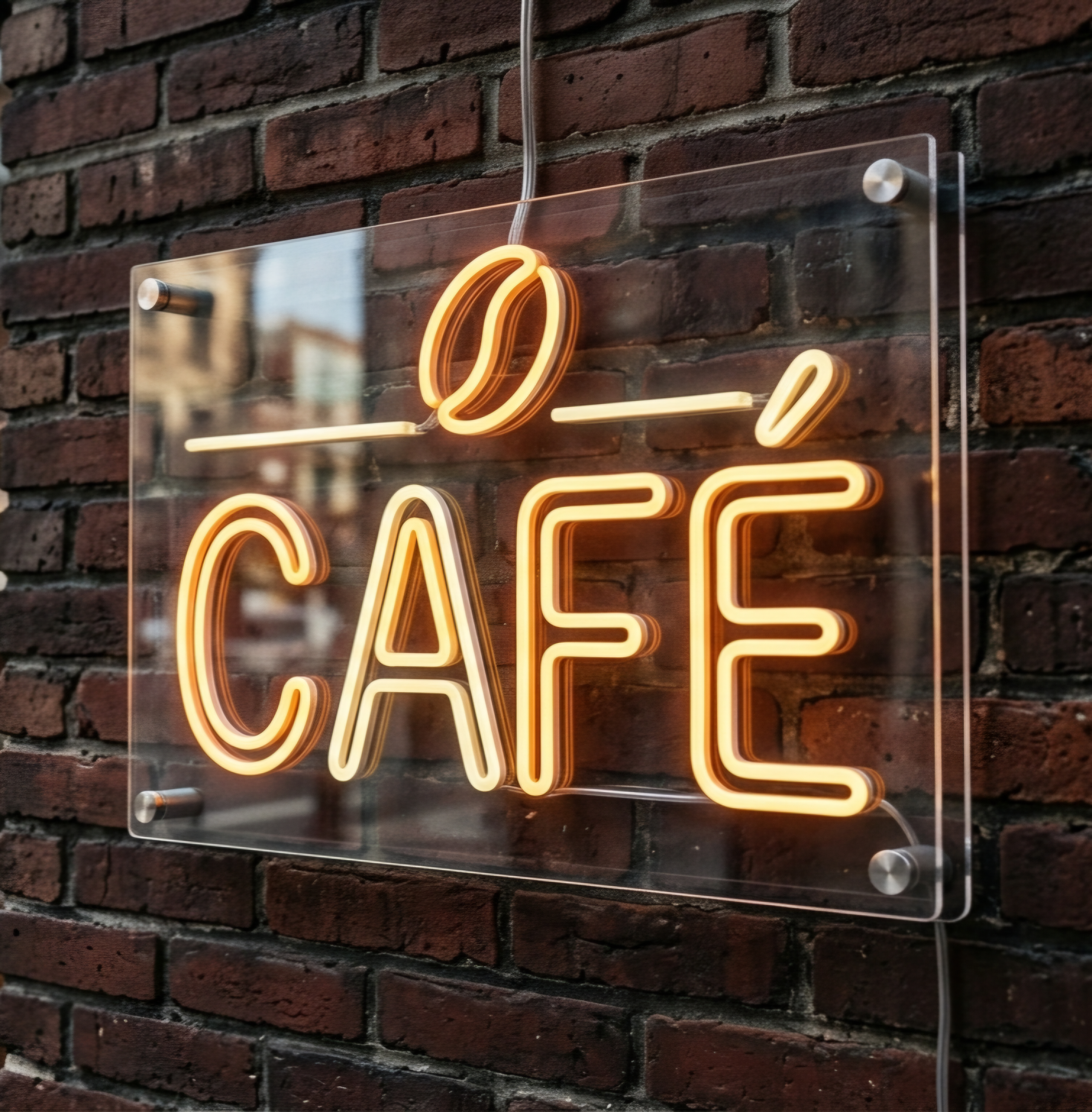 تابلو نئون CAFE, کافه