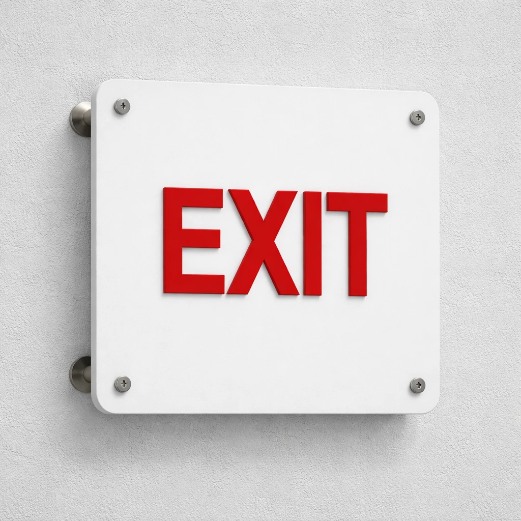 تابلو EXIT - خروج